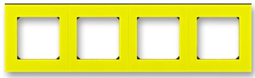 Рамка универсальная ABB EPJ Levit 4-м. желтый/дымчатый чёрный фото Рамка универсальная ABB EPJ Levit 4-м. желтый/дымчатый чёрный картинка